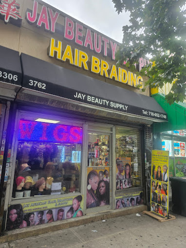 jay african hair braiding front of store