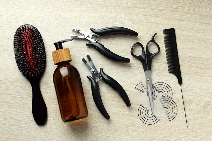 Hair braiding or hair cutting tools