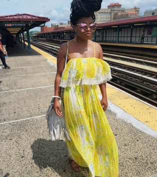 Young and beautiful hair braided lady