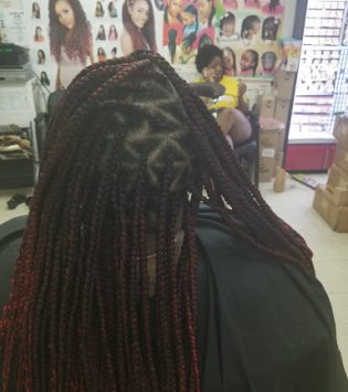 Young and beautiful hair braided lady